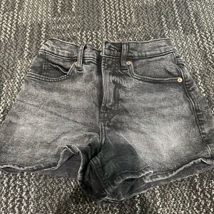 Black Jean shorts